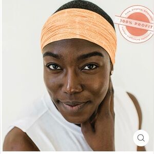 NWOT Aruna Rita Headband - Yellow Indian Print